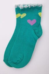 Бавовняні дитячі шкарпетки AGER, зеленого кольору, 167R601-1