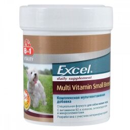 Мультивитаминный комплекс 8in1 Excel Multi Vitamin Small Breed для собак мелких пород таблетки 70 шт (1111131632) от производителя 8in1