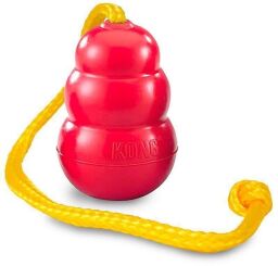 Игрушка KONG Classic груша-кормушка с веревкой для собак средних пород, M (BR356075) от производителя KONG