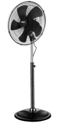 Вентилятор підлоговий Neo Tools, професійний, 45см, 100Вт, опора кругла, двигун мідь 100%, чорний