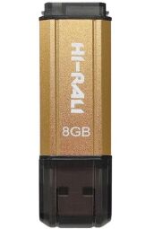 Флеш-накопичувач USB 8GB Hi-Rali Stark Series Gold (HI-8GBSTGD) від виробника Hi-Rali