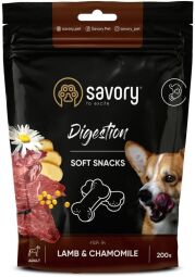Мягкое лакомство Savory для улучшения пищеварения собак, ягненка и ромашка. (31348) от производителя Savory
