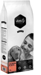 Корм Amity Salmon & Rice сухий гіпоалергенний з лососем для дорослих собак 15 кг (8436538940822) від виробника Amity