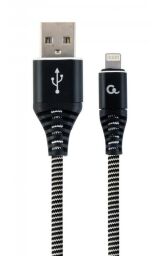 Кабель Cablexpert USB - Lightning (M/M), преміум, 2 м, чорний (CC-USB2B-AMLM-2M-BW) від виробника Cablexpert