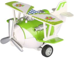 Літак металевий інерційний Same Toy Aircraft зелений зі світлом і музикою