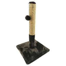Когтеточка-столбик "Пушистик" на подставке (джут) 30/55 см (С-6) от производителя Пухнастик