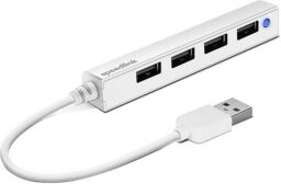 Концентратор USB2.0 SpeedLink Snappy Slim White (SL-140000-WE) 4хUSB2.0 від виробника Speedlink