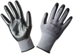 Перчатки рабочие NEO, нитриловое покрытие, нейлон, р.10, серый (97-616-10) от производителя Neo Tools