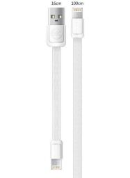 Кабель WK WDC-009 M&S USB - Lightning + micro USB (M/M), 1 м, White (2000700000063)
