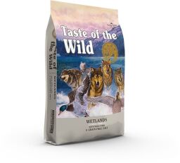 Корм "Taste of the Wild Wetlands Canine Formula" сухой с уткой и запеченной перепелкой для активных собак всех пород 12.2 кг (0074198614226) от производителя Taste of the Wild