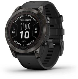 Смарт-часы Garmin Fenix 7 Pro Sapphire Solar Carbon Gray DLC Titanium with Black Silicone (010-02777-54) от производителя Garmin