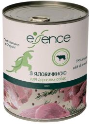Корм Essence влажный с говядиной для взрослых собак 800 гр (4820261920314) от производителя Essence