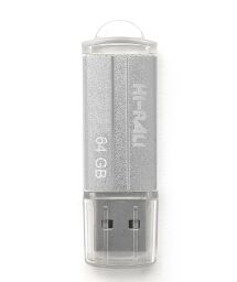 Флеш-накопичувач USB 64GB Hi-Rali Corsair Series Silver (HI-64GBCORSL) від виробника Hi-Rali