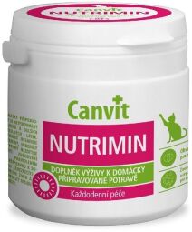Вітаміни Canvit Nutrimin for cats для зміцнення імунітету у котів різного віку 150 гр (8595602507405) від виробника Canvit