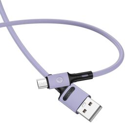 Кабель Usams US-SJ435 USB - Micro USB, 1 м, Purple (SJ435USB04)