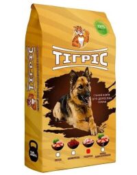 Сухой корм для собак Тигрис с индейкой 10 кг (109889) от производителя Тігріс