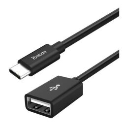 Адаптер Yoobao USB Type-C - USB V 2.0 (M/F), 0.1 м, Black (YB-CAF2) від виробника Yoobao