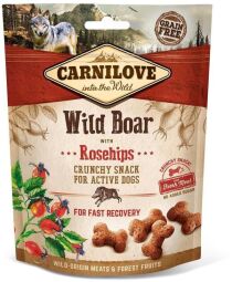 Ласощі для собак Carnilove Wild Boar with Rosehips 200 г (для швидкого відновлення)