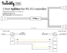 Спліттер-розгалужувач Twinkly Pro, IP65, чорний
