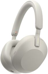 Навушники Over-ear Sony WH-1000XM5 BT 5.2, ANC, Hi-Res, AAC, LDAC, Wireless, Mic, Сріблястий