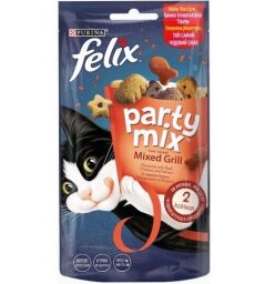 Ласощі для кішок Purina Felix Party Mix Grill 60 г (7613287631404) від виробника Felix