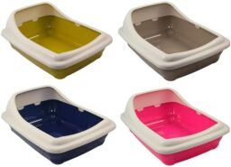 Туалет для котів з високою рамкою 56*39*21,5 cм Croci BIRBA (колір в асортименті) (C6020076) від виробника Croci