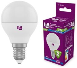 Лампа світлодіодна куля ELM 7W E14 4000K (18-0164) від виробника ELM