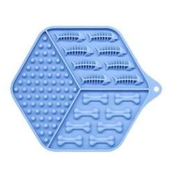 Коврик-кормушка WahoPet силиконовый синий (2700000021125) от производителя Wahopet
