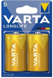Батарейка VARTA LONGLIFE щелочная D(LR20) блистер, 2 шт. (04120101412) от производителя Varta