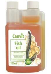 Олія вугра Canvit Fish Oil для здоров'я шкіри та вовни у собак різного віку 250 мл (8594005572775) від виробника Canvit