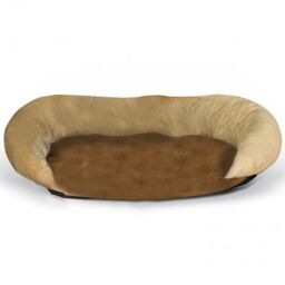 Лежак самозігрівальний для собак K&H Bolster 43 см х 35.5 см x 5 см, коричневий