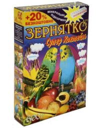 Корм "Зернышко" Супер-коктейль для попугаев 600 г (103107) от производителя Зернятко і К