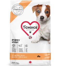 Корм 1st Choice Puppy Toy and Small Breeds сухой с курицей для щенков и юниоров малых пород 2.72 кг (065672210034) от производителя 1st Choice