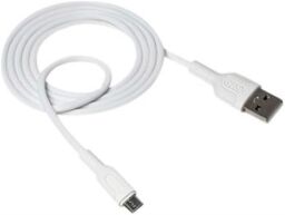 Кабель XO NB212 USB - micro USB (M/M), 2.1 A, 1 м, White (XO-NB212m-WH) від виробника XO