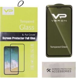 Защитное стекло для iPhone 12 Pro Max Veron Slim Full Series Черный (ts000070007) від виробника Veron