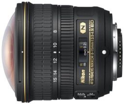Об'єктив Nikon 8-15mm f/3.5-4.5E ED AF-S FISHEYE (JAA831DA) від виробника Nikon
