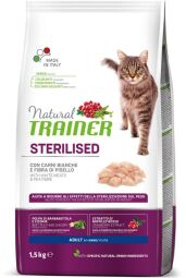 Корм Trainer Natural Adult Sterilised with fresh White Meats для стерилизованных кошек от 1 года 1.5 кг. (8059149029757) от производителя Trainer