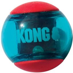 Игрушка KONG Squeezz Action Ball мяч-пискавка для собак средних и крупных пород, L - 2 шт. (BR464022) от производителя KONG