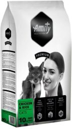 Корм Amity Premium Adult Cat Chiken and Rice сухой с курицей для взрослых кошек 10 кг (8436538947951) от производителя Amity
