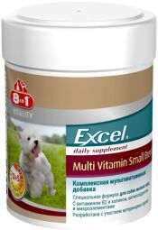 Витамины 8in1 Excel Multi Vitamin Small Breed для здоровья взрослых собак малых пород 70 табл (4048422109372) от производителя 8in1