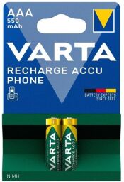 Аккумулятор VARTA NI-MH Phone AAA 550 мАч, 2 шт. (58397101402) от производителя Varta