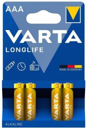 Батарейка VARTA LONGLIFE лужна AAA блістер, 4 шт.