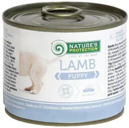 Вологий корм для цуценят усіх порід з ягням Nature's Protection Puppy Lamb 200 г