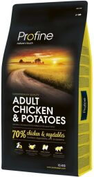 Корм Profine Dog Adult Chicken & Potatoes сухий з куркою та картоплею для дорослих собак 15 кг (8595602517435) від виробника Profine