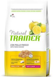 Сухий корм Trainer Natural Adult Mini Con Pollo Fresco, Riso & Aloe Vera для дорослих собак дрібних порід 7 кг. (8015699006556) від виробника Trainer