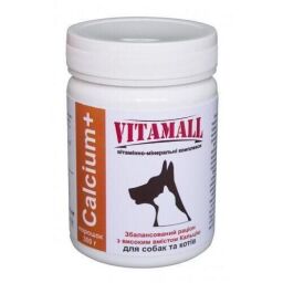 Вітаміни VitamAll Calcium + для кішок і собак, 300 г (51080) від виробника Vitamall