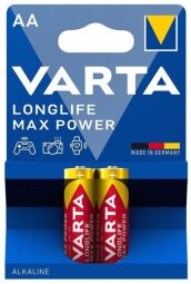 Батарейка VARTA LONGLIFE MAX POWER лужна AA блістер, 2 шт. (04706101412) від виробника Varta
