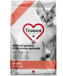 Корм 1st Choice Kitten Optimal Growth сухий з тріскою для кошенят 4.54 кг (065672100144) від виробника 1st Choice