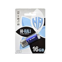 Флеш-накопичувач USB 16GB Hi-Rali Rocket Series Blue (HI-16GBVCBL)