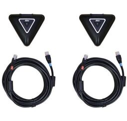 Дополнительная микрофонная пара с 5 м кабелем для систем видеоконференцсвязи AVer VC520 Pro 2/FONE540/VC520 Pro (60U0100000AC) от производителя AVer